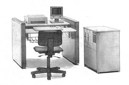 制造业 会计 绘图 绘画 扶手椅 计算机 图表 管理 工作场所