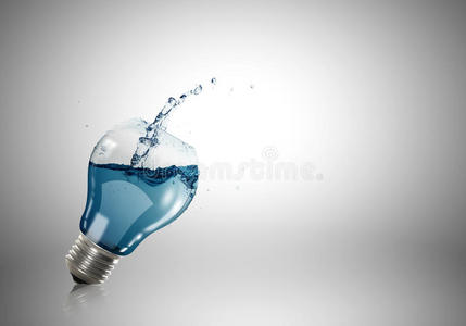 灯泡 思考 创新 变暖 泼洒 解决方案 技术 瓦特 液体
