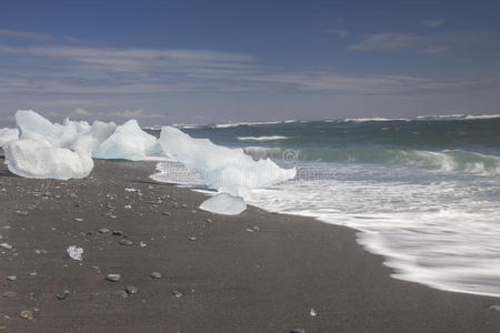 海滩 熔化 公司 南方 气候 颜色 目的地 自然 泻湖 冰山