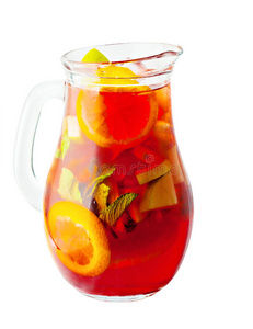 桑格利亚汽酒 柑橘 颜色 玻璃 点心 柠檬 水果 夏天 果汁