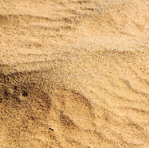 摩洛哥非洲沙漠中开裂的沙子抽象宏观