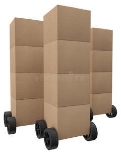 纸板 货物 包装 房子 邮件 商业 寄售 传送 汽车 行业