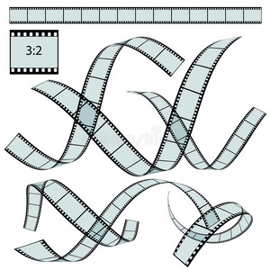 经典胶片条格式32矢量