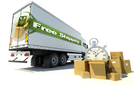 货物 传送 物流 广告 商品 免费的 信使 卡车 提供 标签