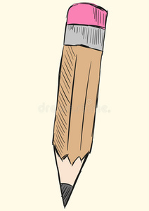 要素 简单的 橡皮擦 艺术 素描 教育 学校 铅笔 花柱