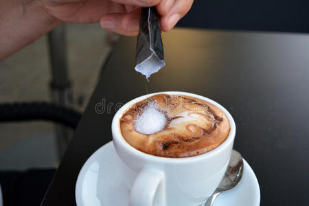 饮料 咖啡 咖啡馆 陶瓷 特写镜头 拿铁 卡布奇诺