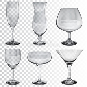 酒吧 玻璃杯 插图 透明的 餐厅 聚会 反射 白兰地 饮料