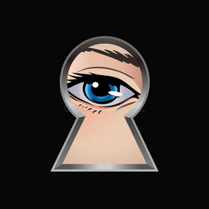 透过栅栏窥视图片