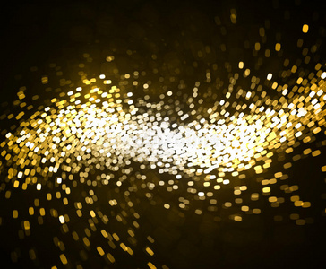 抽象矢量黄金背景Bokeh