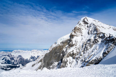 小山 地标 伟大的 纯洁 卢森 因特拉肯 云景 滑雪 求助