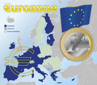 欧元区地图
