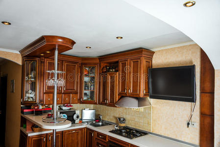 家具 居住 家庭 公寓 厨房 优雅 活的 在室内 诺布德