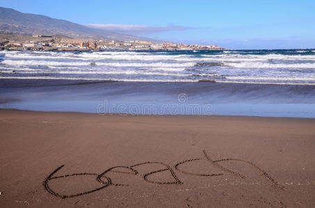 假期 夏天 海滩 写作 自然 放松 单词 波动 海岸 乐趣