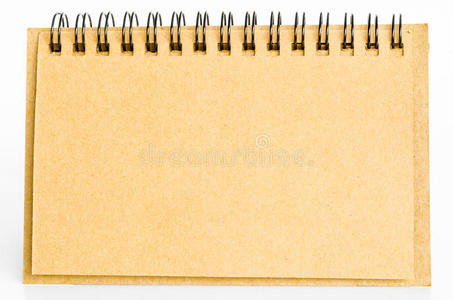 用回收纸做的棕色日记。