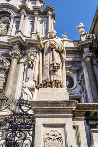 意大利语 阿加塔 地标 教堂 巴洛克风格 意大利 欧洲 历史的