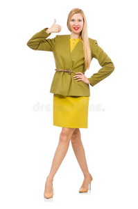 女士 连衣裙 服装设计师 迷你 北欧 美丽的 流行的 柠檬