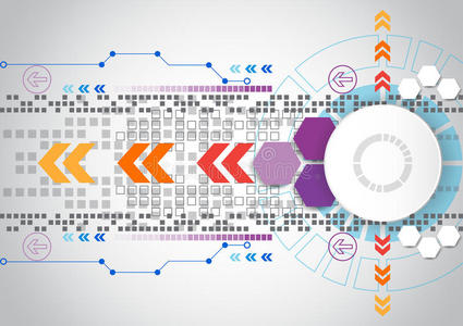 抽象矢量工程技术背景设计