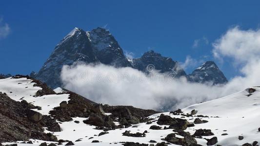 登山 自然 昆布 范围 喜马拉雅山 目的地 公园 风景 地质学