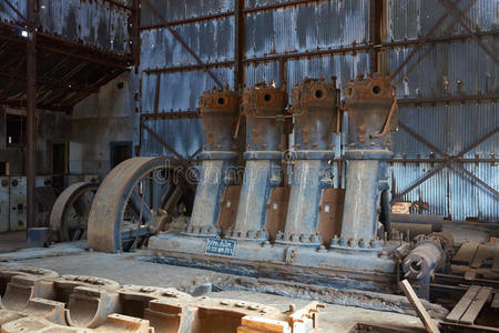 阿塔卡玛 采矿 发动机 活塞 吸引力 植物 博物馆 遗产