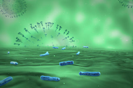 划分 浮动 感染 生物 分开 细胞 微生物 细菌 癌症 医学