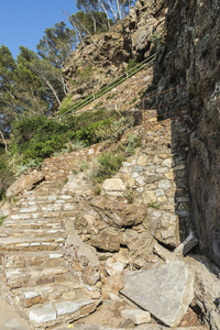 西班牙科斯塔布拉瓦的悬崖