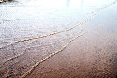 沙丘摩洛哥非洲湿沙滩海洋