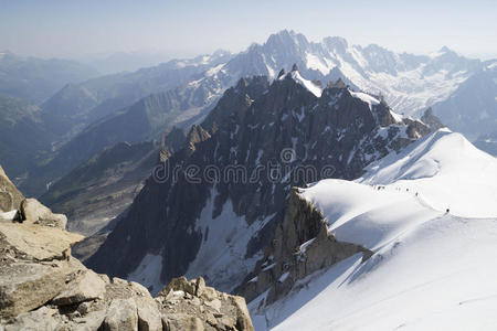 阿吉维尔杜米迪，蒙布朗马西夫，法国阿尔卑斯山。
