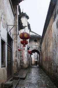中国古村落小巷