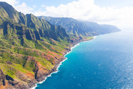 海岸 美国 巴利语 遥远的 旅行 夏威夷 海滩 海洋 考艾