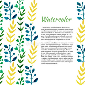 生态学 小册子 繁荣 传单 花的 艺术品 横幅 颜色 插图