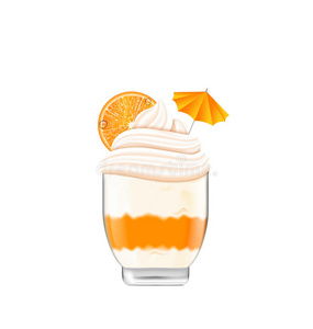 柑橘 糖果 点心 冰淇淋 美味的 乳酪 插图 圆锥体 食物