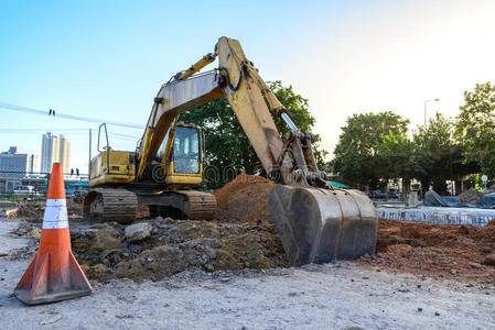 机械 挖掘 地球 采石场 水桶 反铲 行业 挖掘机 翻车机