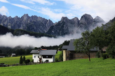 旅行 美丽的 文化 阿尔卑斯山 奥地利 秋天 德国 教堂