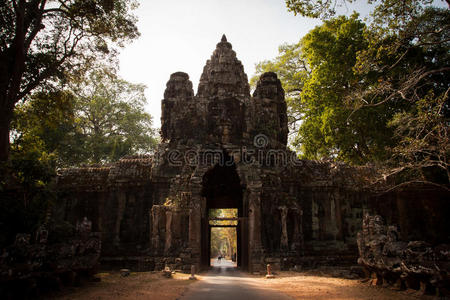 微笑 救济 亚洲 柬埔寨 入口 收获 地标 丛林 寺庙 网站