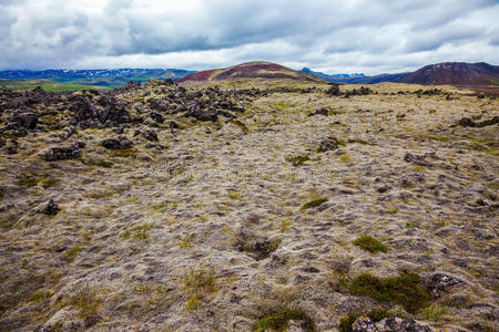 旅行 苔藓 颜色 领域 地平线 夏天 高地 流纹岩 地质学
