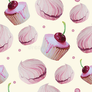 餐厅 巧克力 蛋糕 樱桃 食物 插图 艺术 颜色 美味的