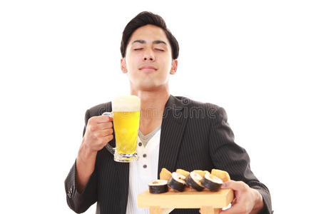 美味 快乐 面对 男人 商业 美味的 日本 活泼 体育课