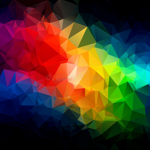抽象三角形光谱颜色纹理