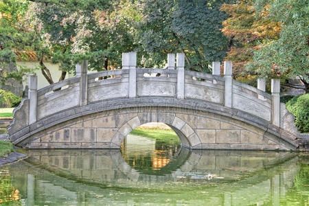 中国花园桥详细景观