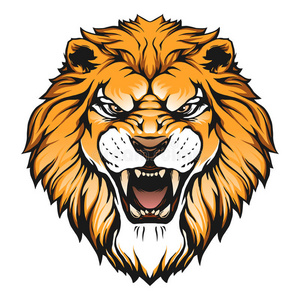 旧楼的狮头浮雕灰色狮子头浮雕古代浮雕以狮子头的形式, 矢量手绘插图