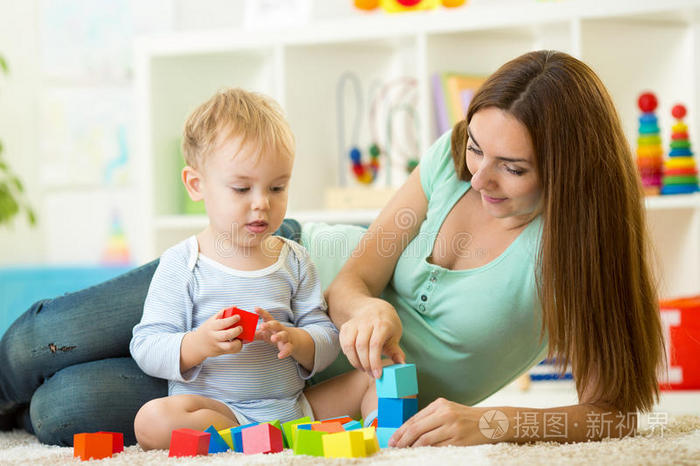 建筑 妈妈 男孩 闲暇 起源 学习 婴儿室 阻碍 母亲 宝贝