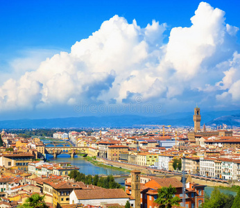 欧洲 玛丽亚 城市景观 建筑 天线 意大利语 屋顶 佛罗伦萨
