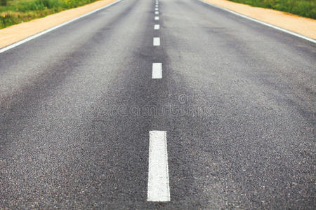 道路线道路上的分界线照片