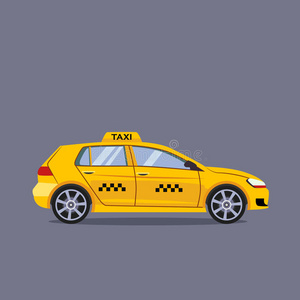 出租车 绘画 偶像 可爱的 汽车 驾驶室 形象 乘客 城市