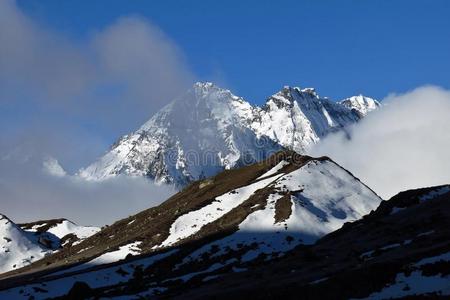 早晨 冰碛 德拉格 珠穆朗玛峰 喜马拉雅山脉 目的地 尼泊尔