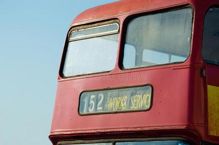 英国 古老的 公共汽车 签名 目的地 乘客 伦敦 广场 运输