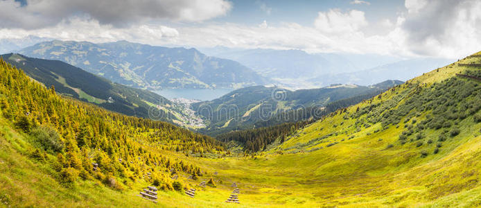 奥地利阿尔卑斯山风景