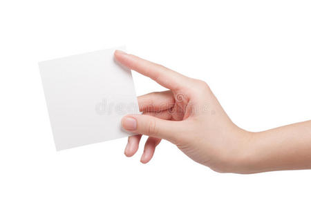 妇女手中的纸牌