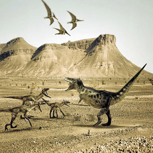 侏罗纪 捕食者 雷克斯 插图 爬行动物 动物 猛禽 危险的