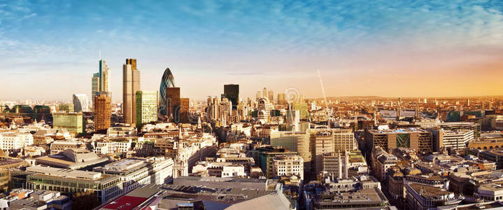 伦敦城全景图